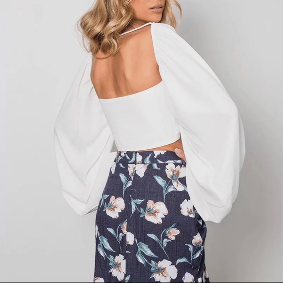 Sexy backless collar wrap crop top - Picture 4 of 5